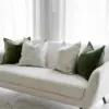 ⁦مجموعة جايس - وسائد من المخمل واللون الفضي-الرمادي⁩ - الصورة ⁦2⁩